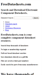 Mobile Screenshot of freedatasheets.com
